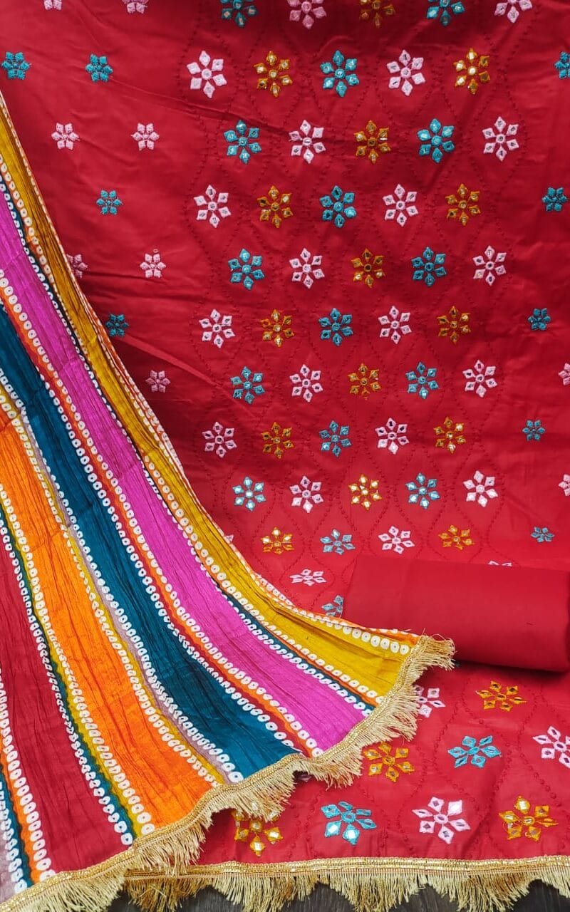 Buy Cotton Work Exclusive Wholesale Dress Material Suit
