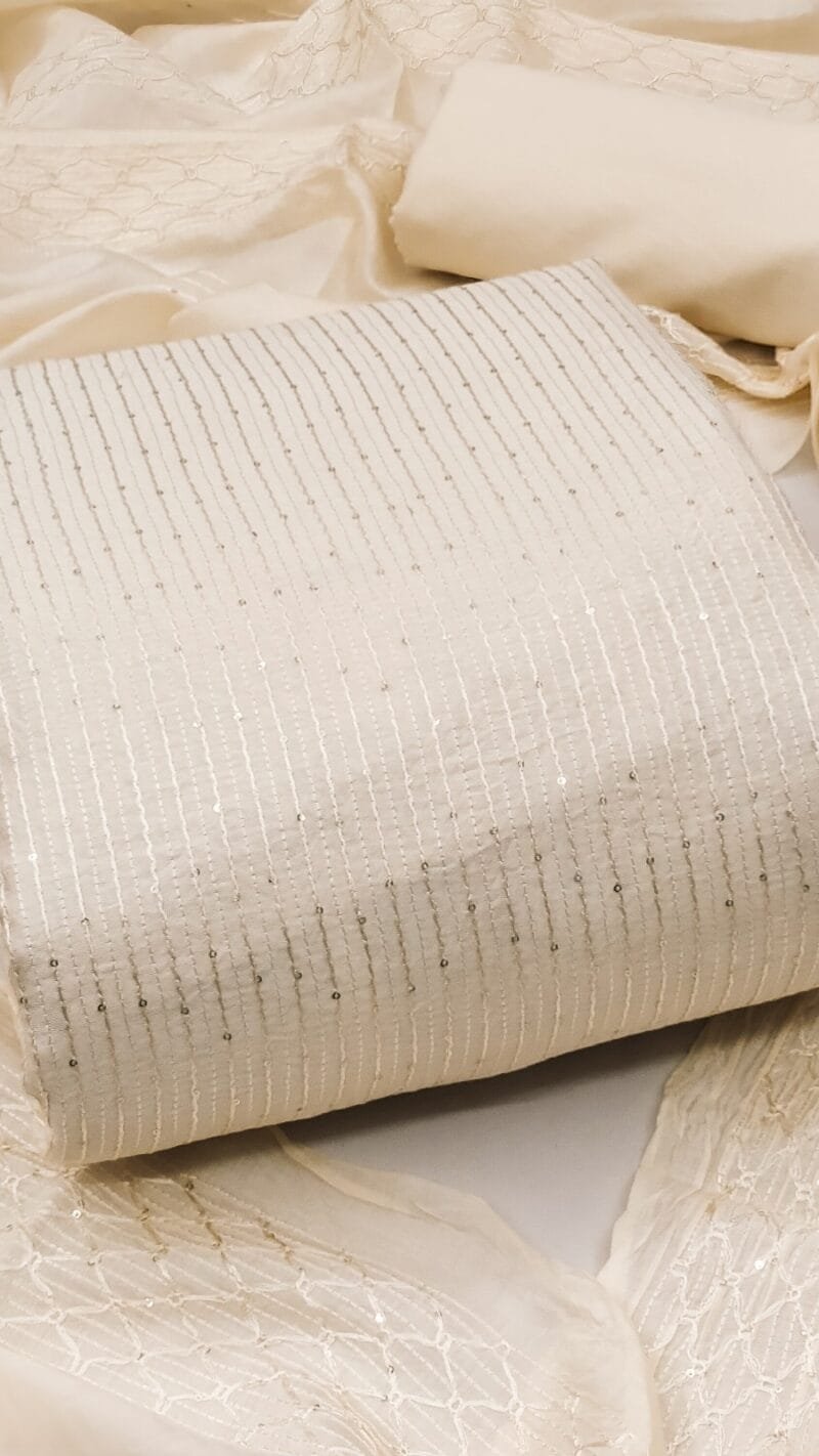 Buy Diable Chanderi Croset Work Wholesale Cotton Dress Material