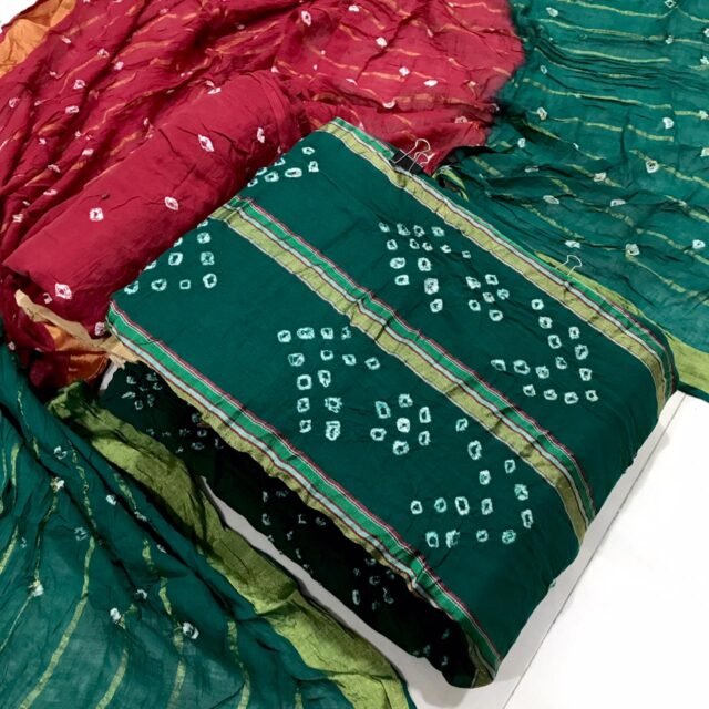 Buy Hand Bandhej Wholesale Cotton Dress Material