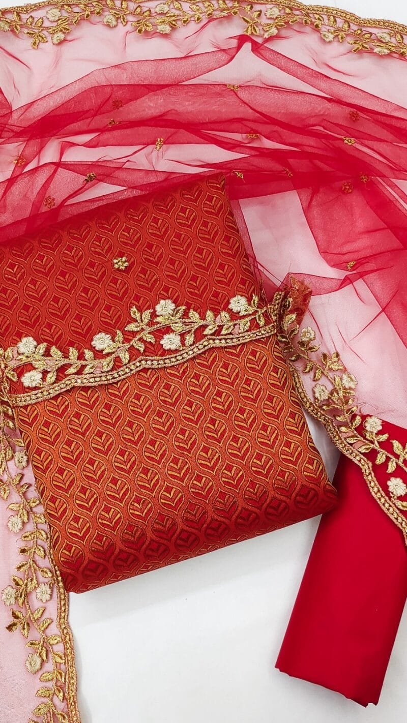 Buy Jacquard Suit Wholesale Dress Material