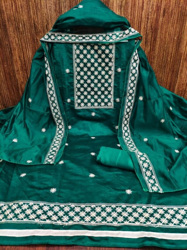 Buy Modal Chanderi Work Wholesale Dress Material