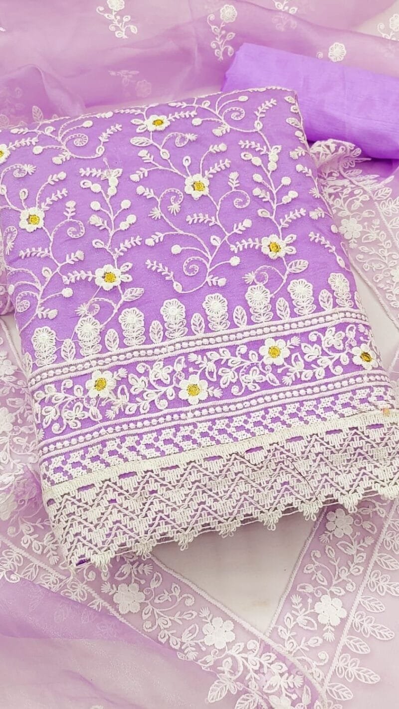 Buy Multi Thread Work Wholesale Cotton Dress Material