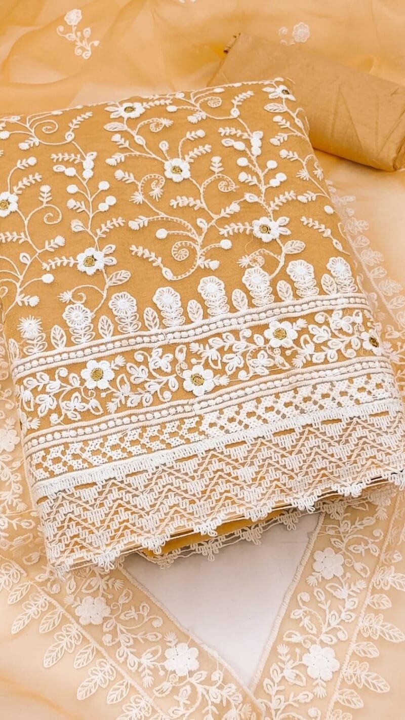 Buy Multi Thread Work Wholesale Cotton Dress Material
