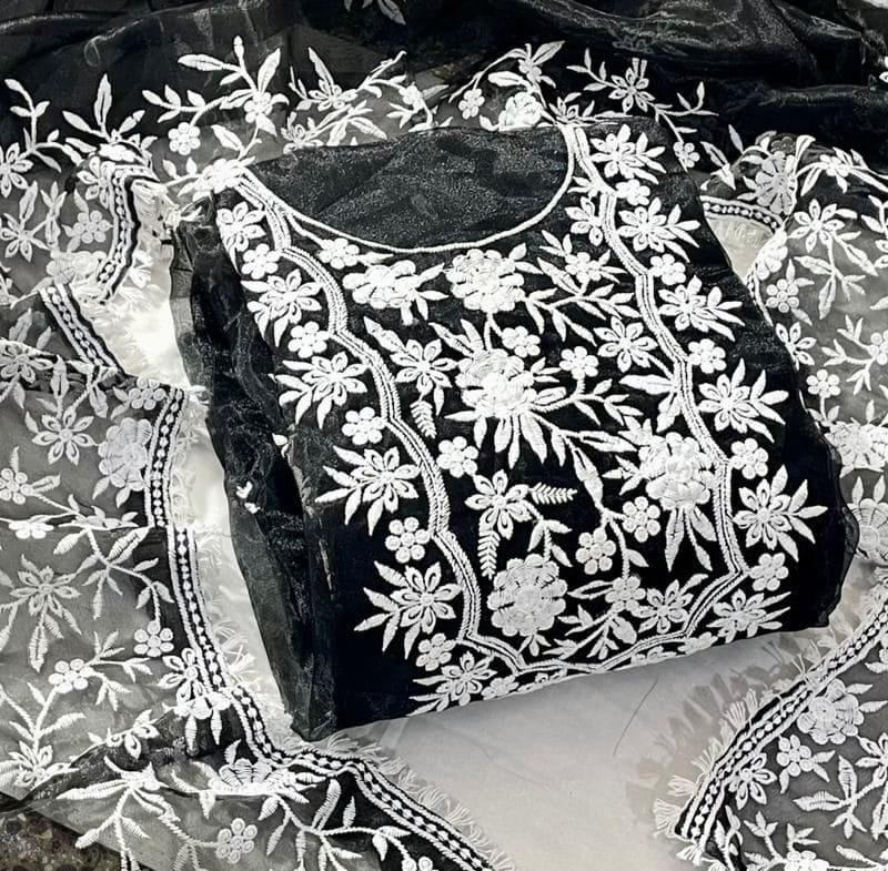 Buy Organza Cotton Thread Wholesale Dress Material