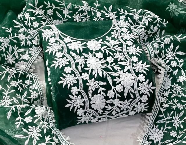 Buy Organza Cotton Thread Wholesale Dress Material