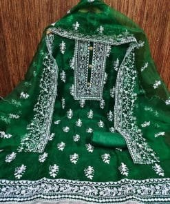 Buy Organza Silk Multi Work Wholesale Dress Material