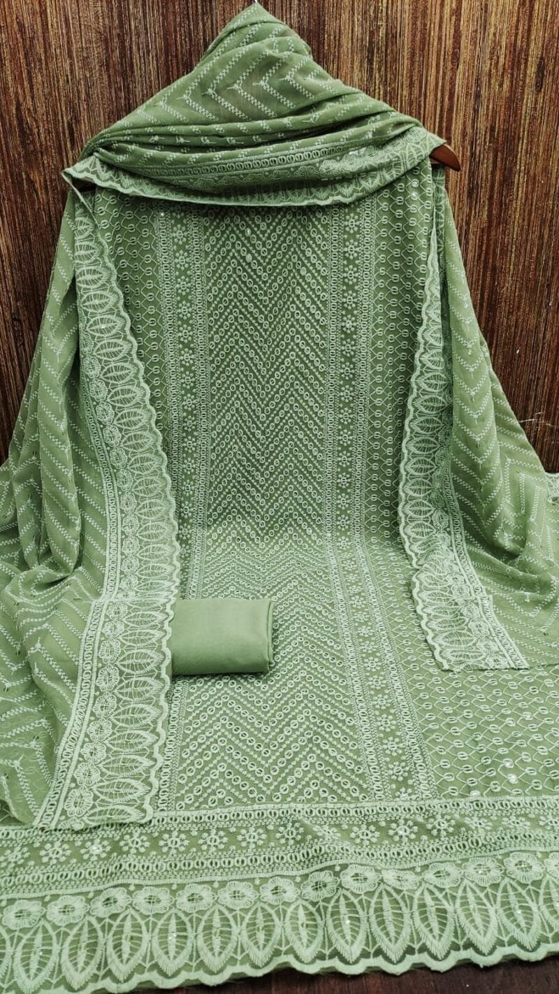 Buy Original Georgette Work Wholesale Dress Material