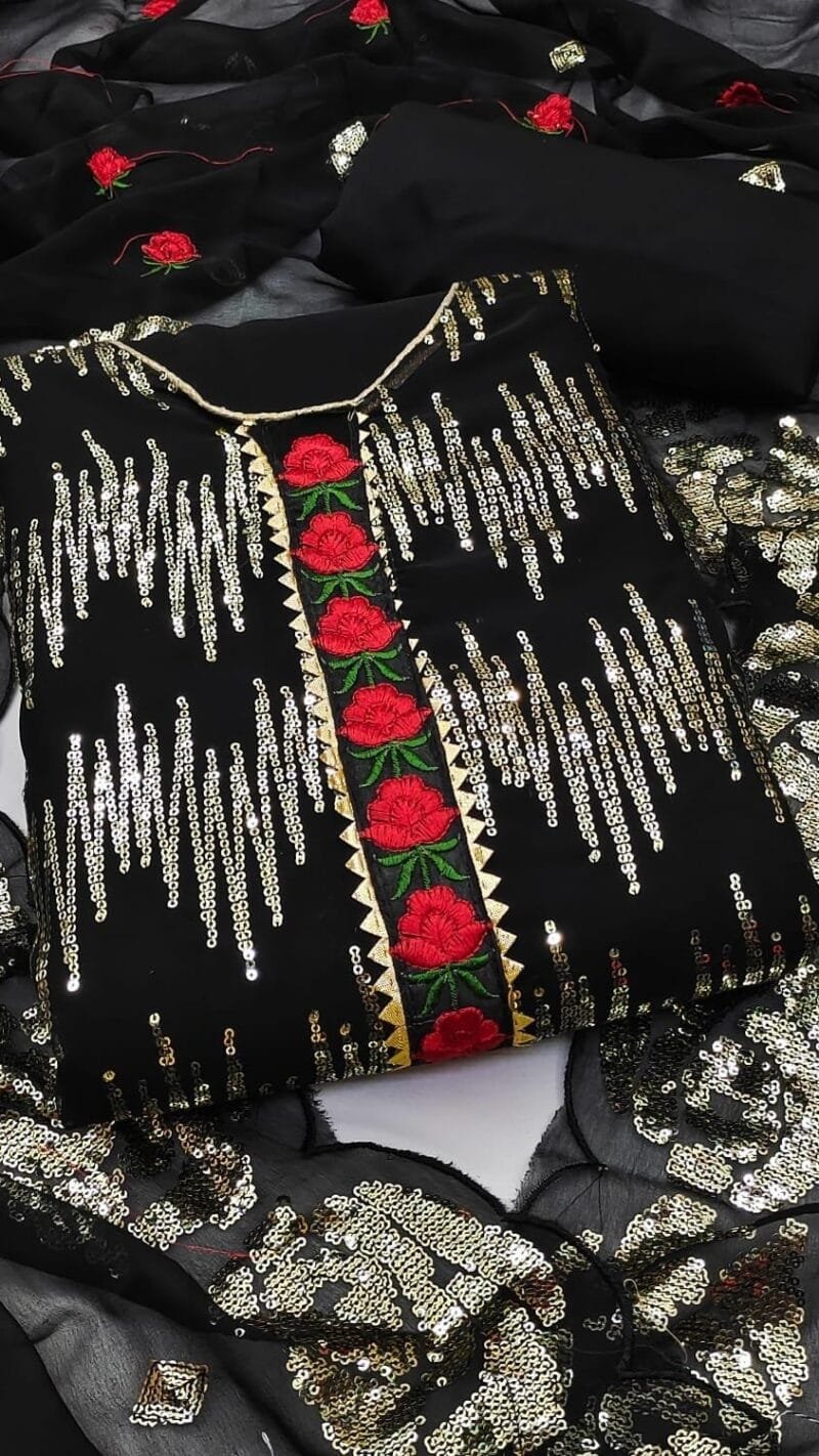 Buy Original Georgette Work Wholesale Dress Material