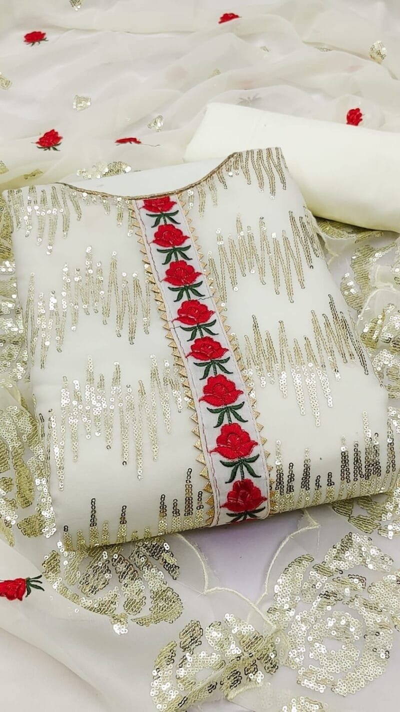 Buy Original Georgette Work Wholesale Dress Material