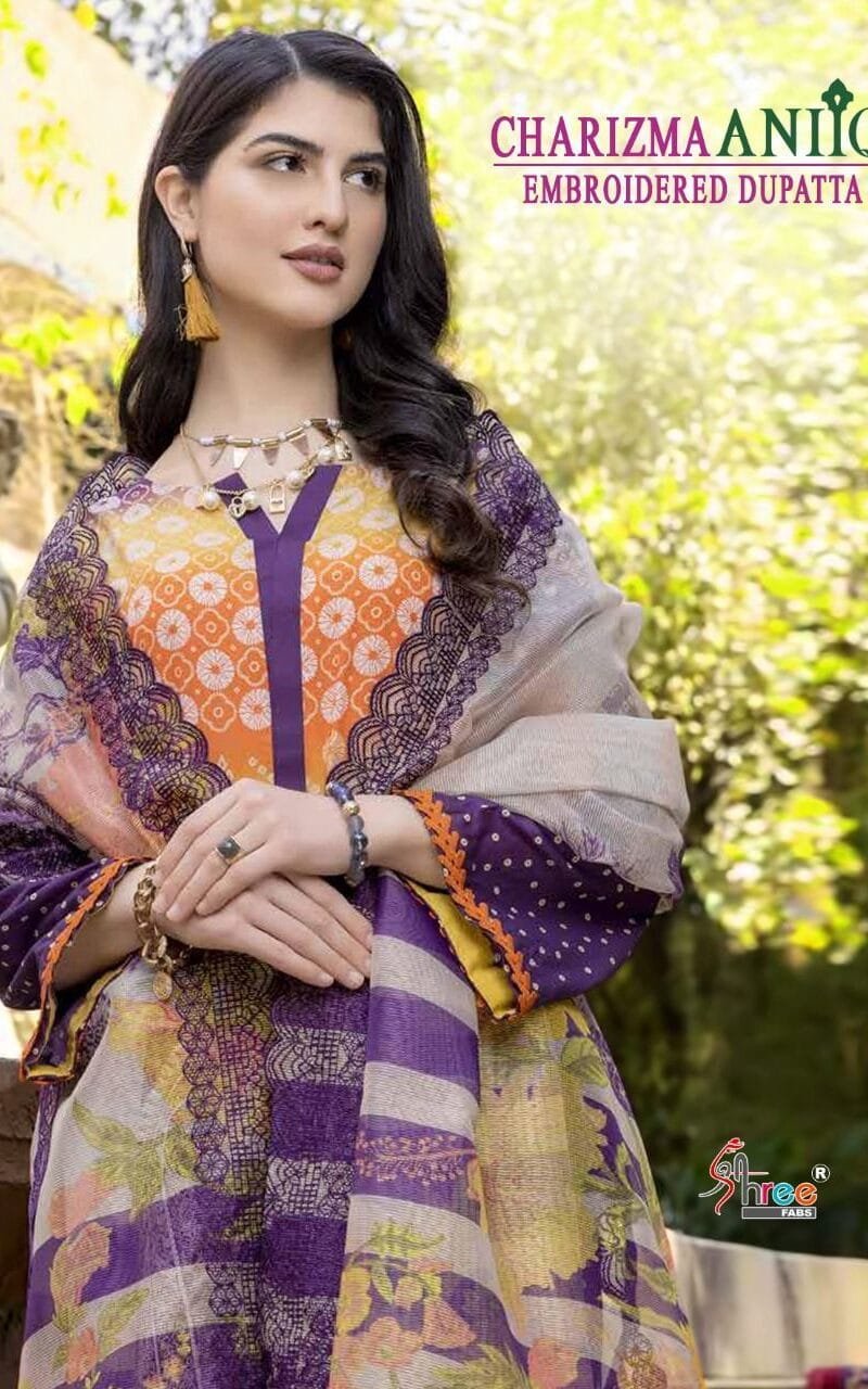Charisma Aniiq Embroidered Shree Fab Pakistani Salwar Suits