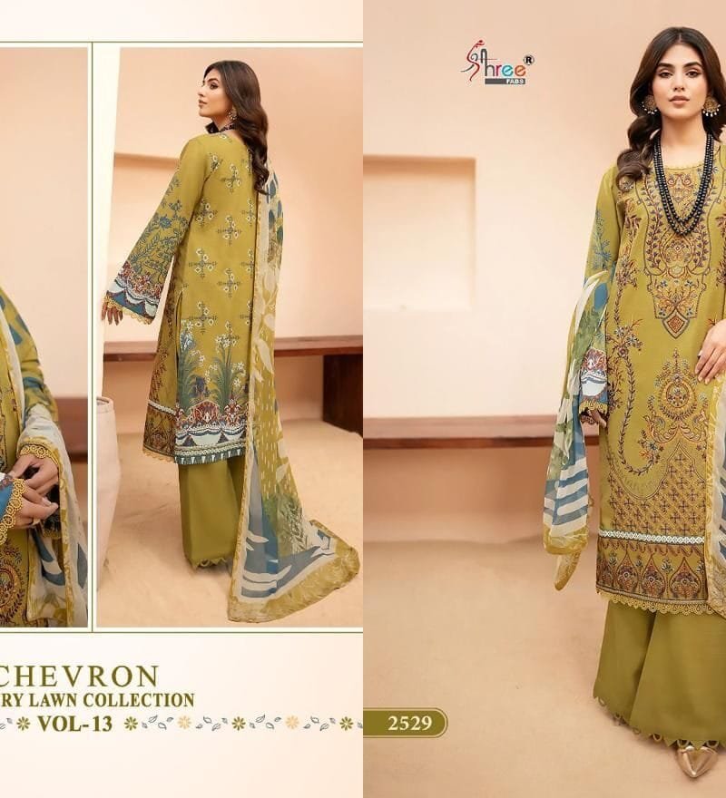 Chevron Luxury Lawn Collection Vol 13 Shree Fabs Pakistani Salwar Suits