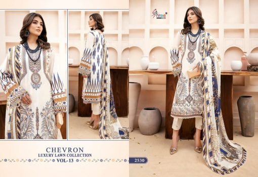 Chevron Luxury Lawn Collection Vol 13 Shree Fabs Pakistani Salwar Suits