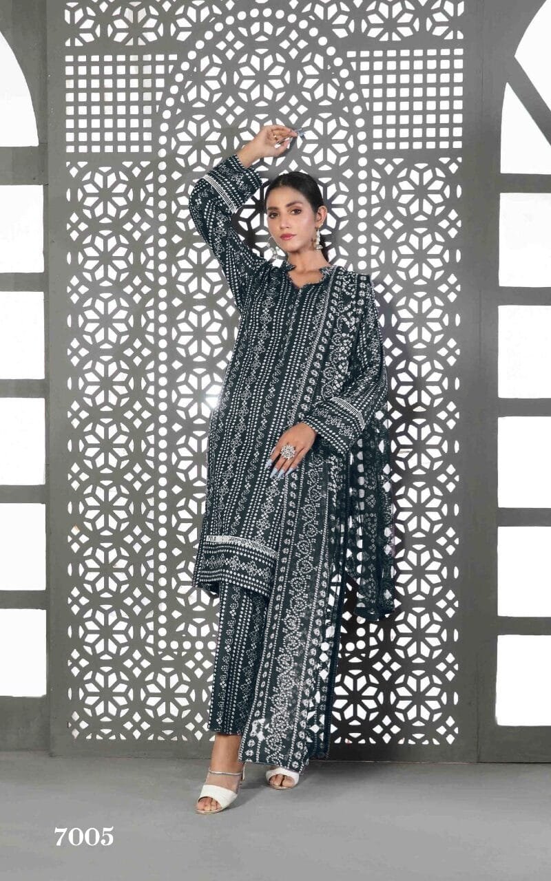 Chunari Special Amna Sohil Tawakkal Fabrics Wholesale Cotton Dress Material