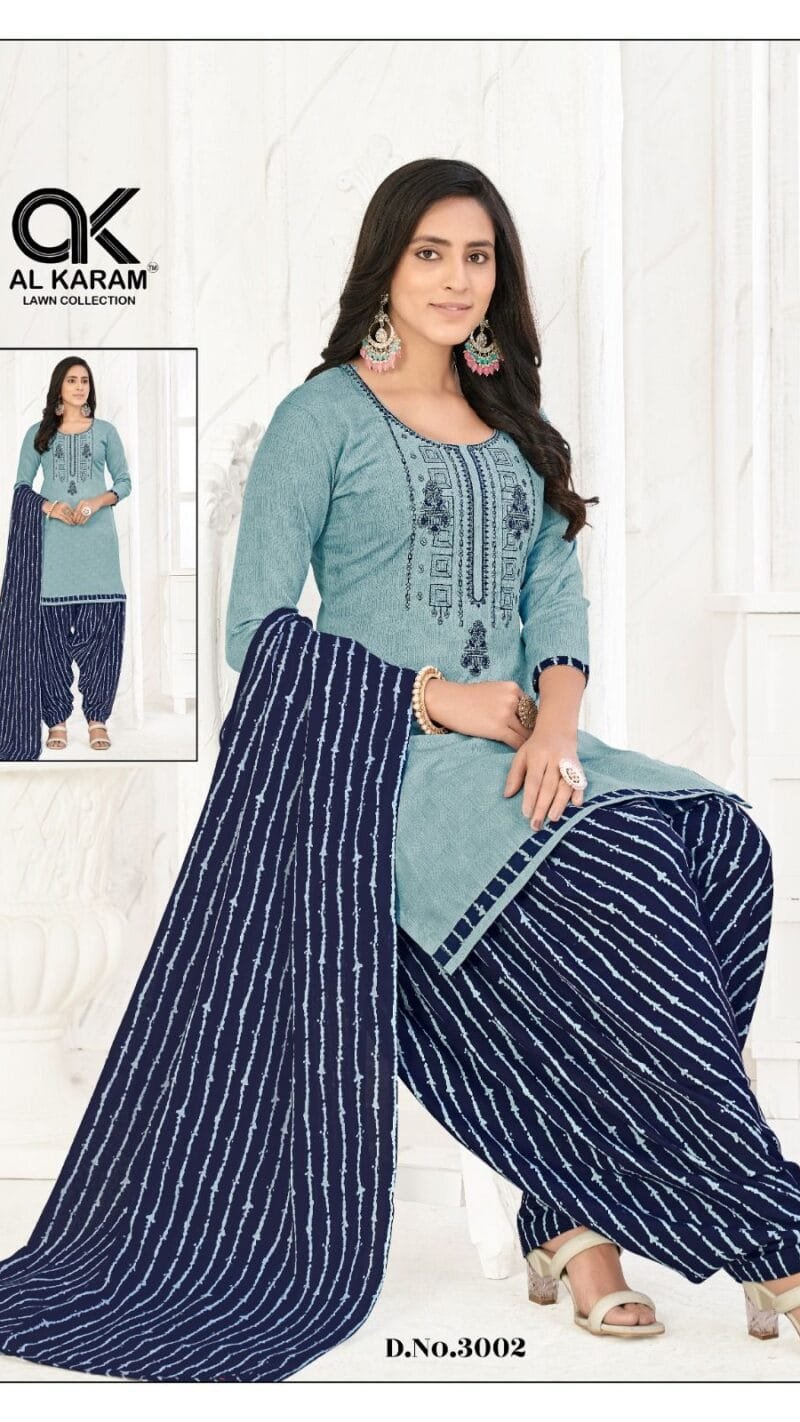Diamond Vol 3 Al Karam Wholesale Cotton Dress Material