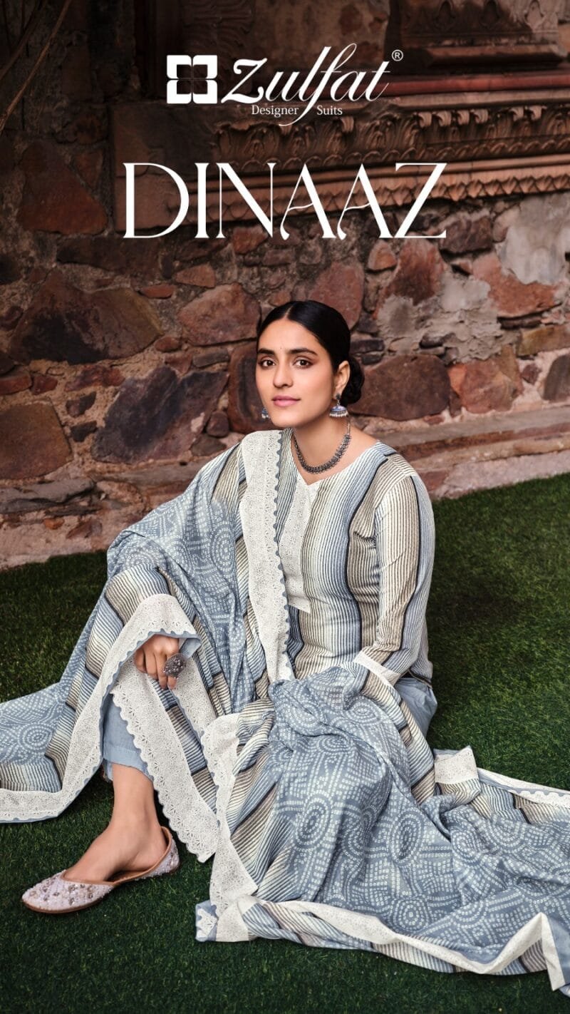 Dinaaz Zulfat Designer Suits Wholesale Dress Material