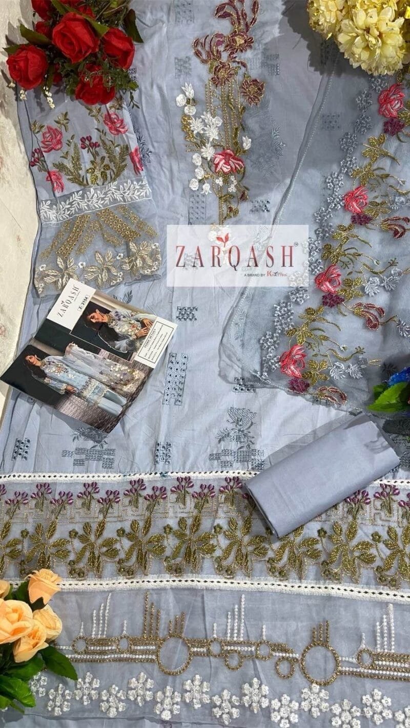 Elaf Festive Chikankari Zarqash Pakistani Salwar Suits
