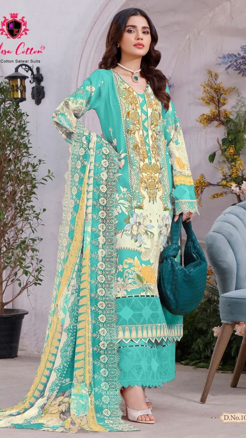 Esra Karachi Suits Vol 1 Nafisa Wholesale Cotton Dress Material