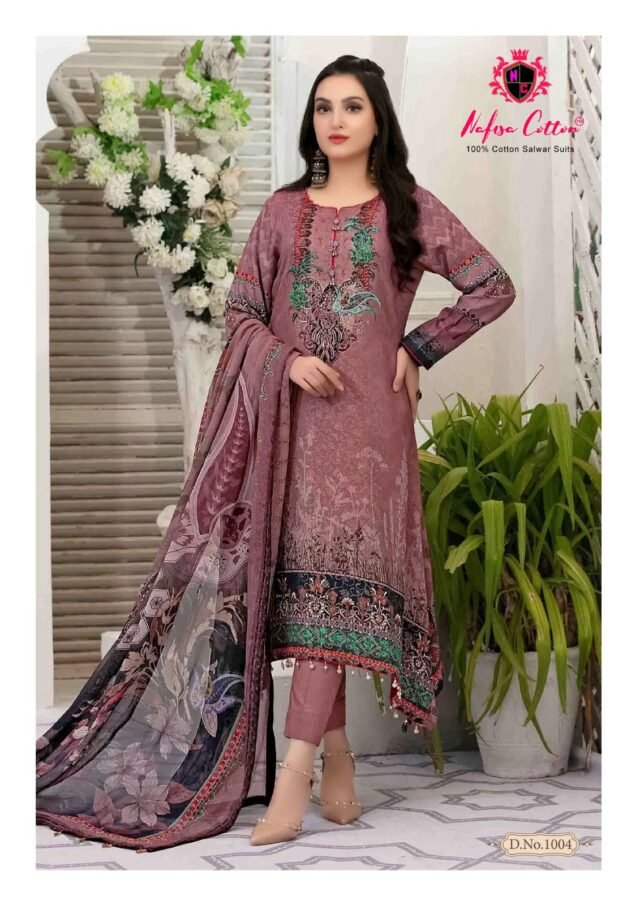 Esra Karachi Suits Vol 1 Nafisa Wholesale Cotton Dress Material