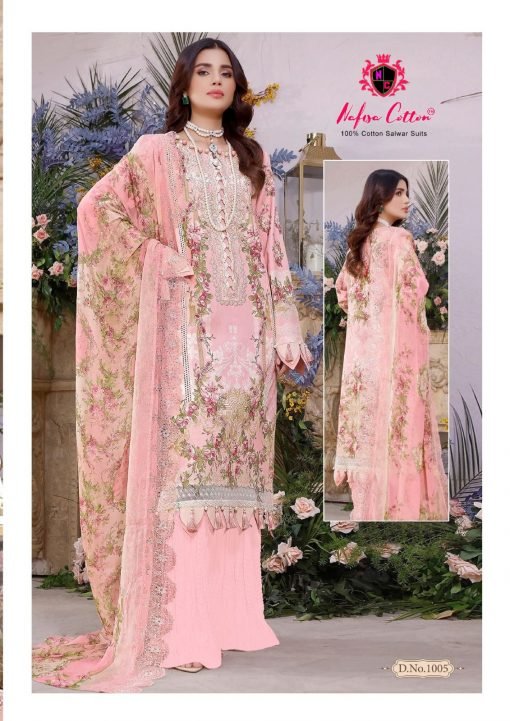 Esra Karachi Suits Vol 1 Nafisa Wholesale Cotton Dress Material