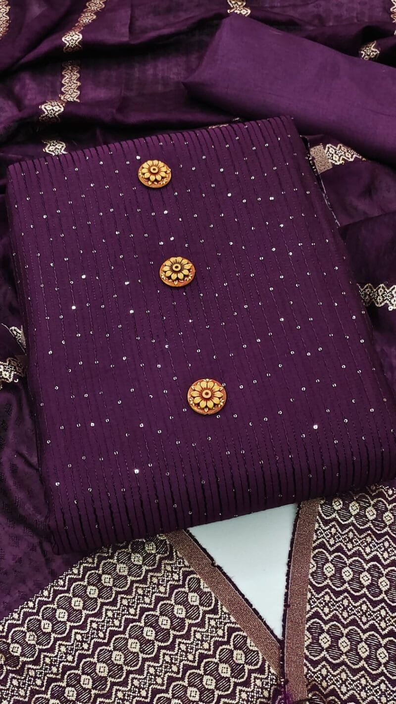 Exclusive Diabl Chanderi Wholesale Cotton Dress Material