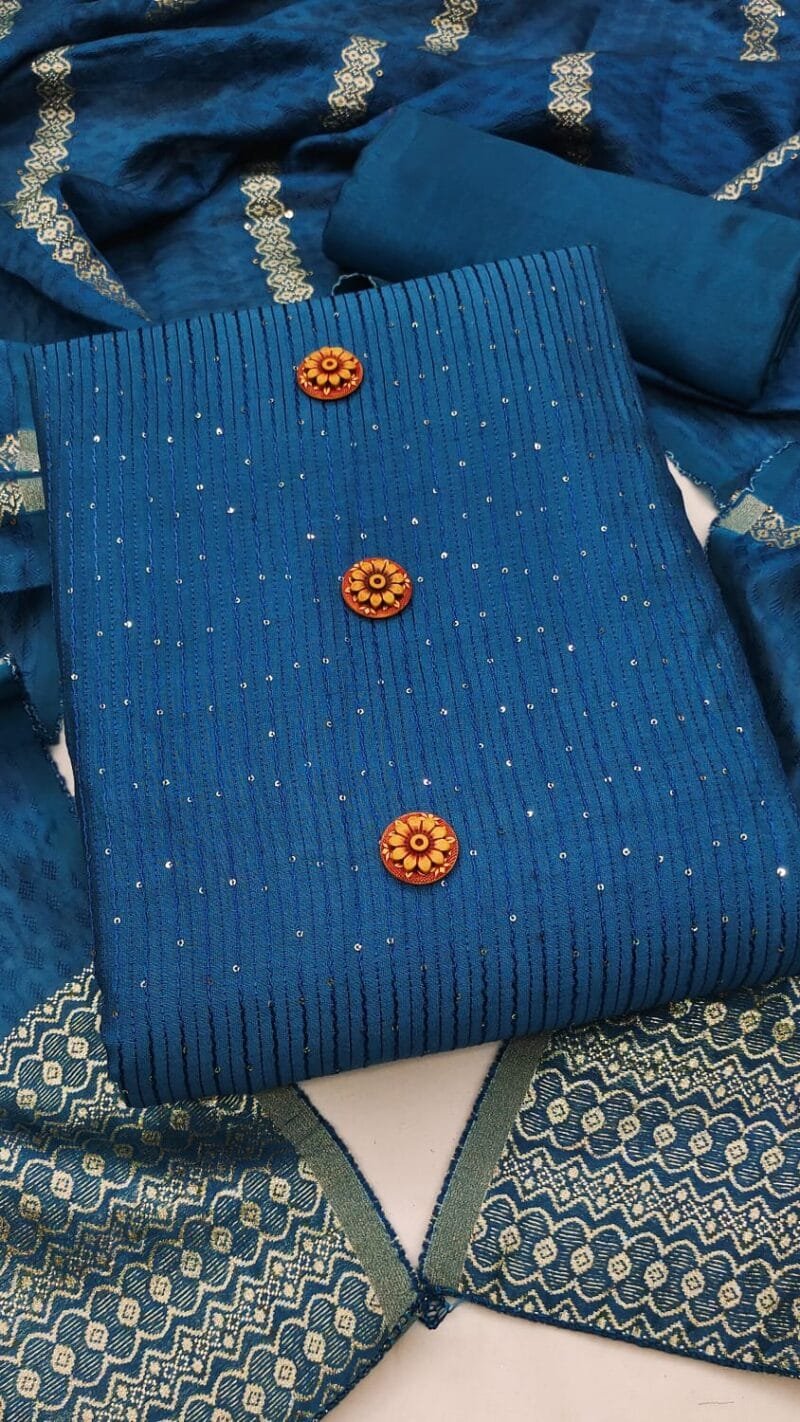 Exclusive Diabl Chanderi Wholesale Cotton Dress Material