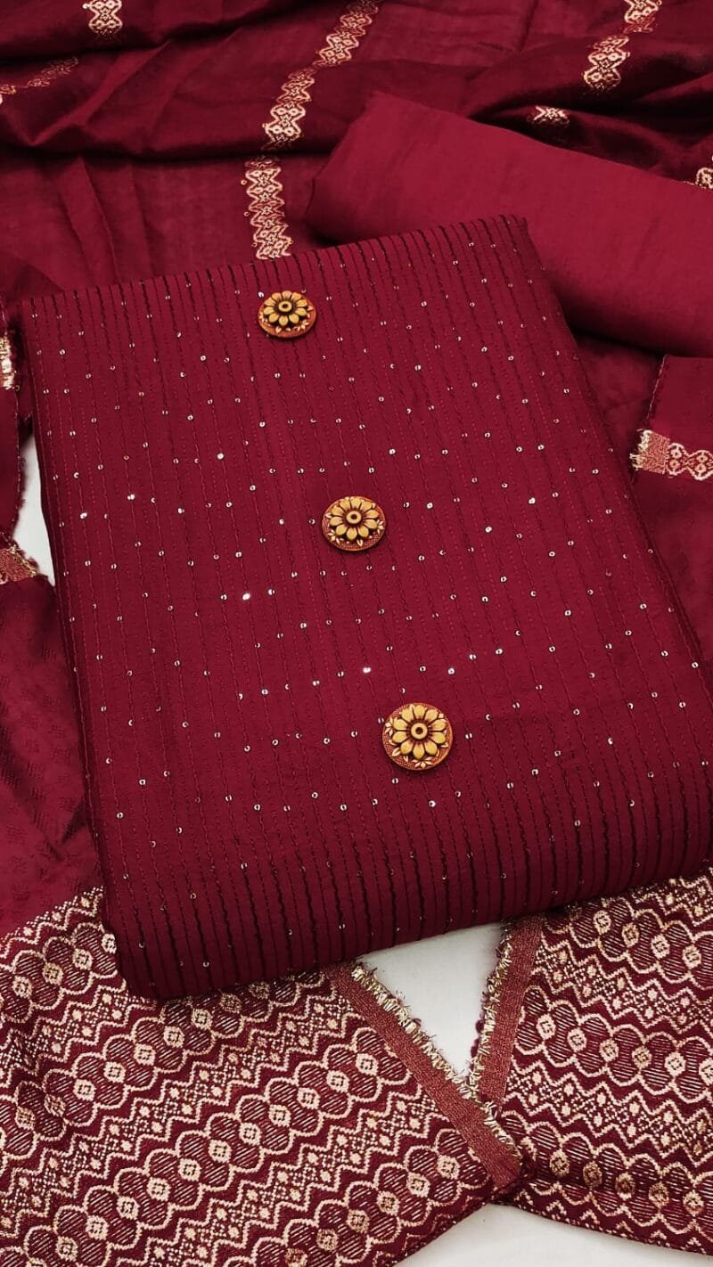 Exclusive Diabl Chanderi Wholesale Cotton Dress Material