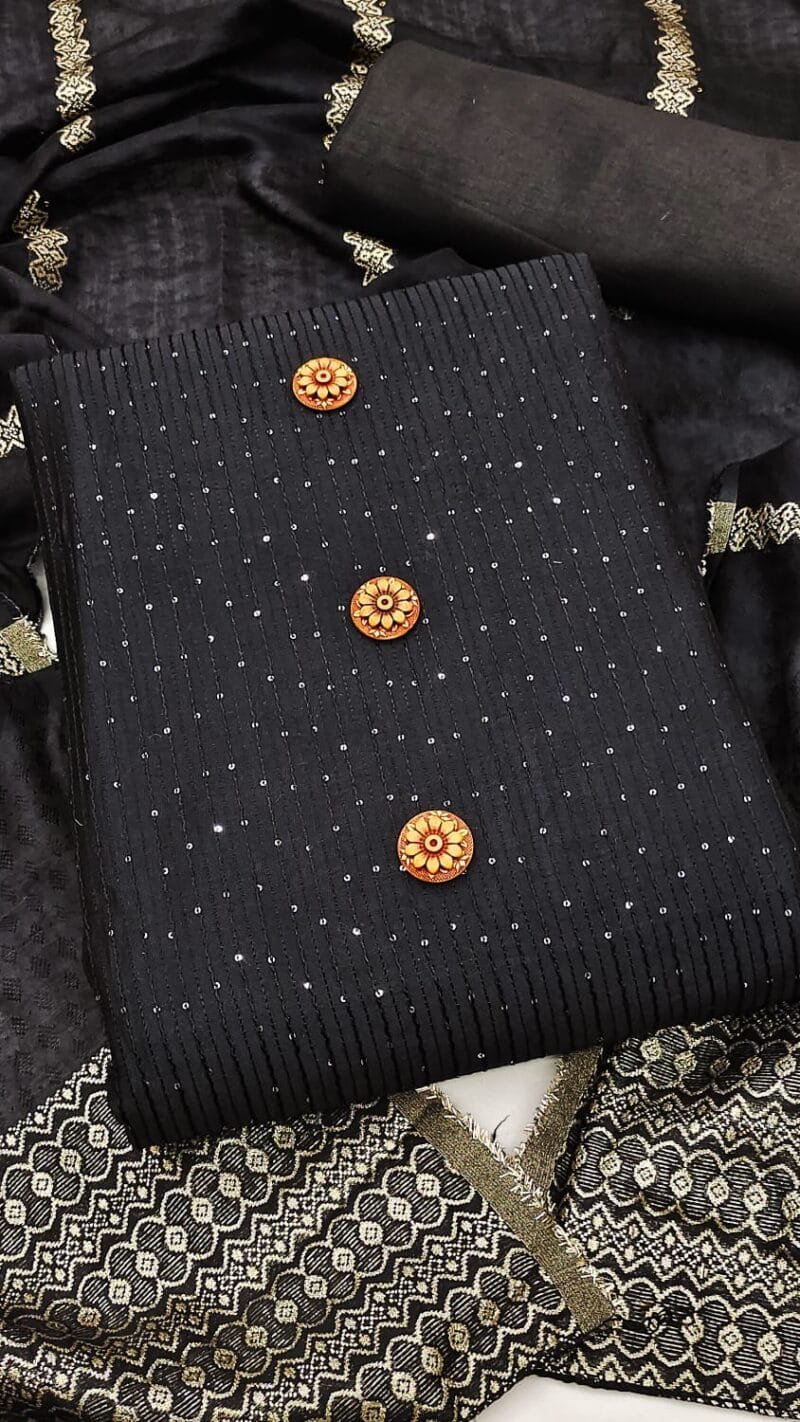 Exclusive Diabl Chanderi Wholesale Cotton Dress Material