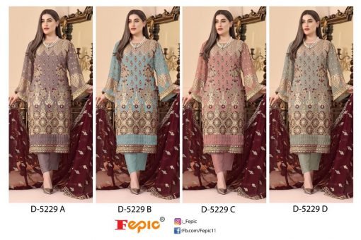 Fepic Rosemeen D 5229 Wholesale Pakistani Salwar Suits