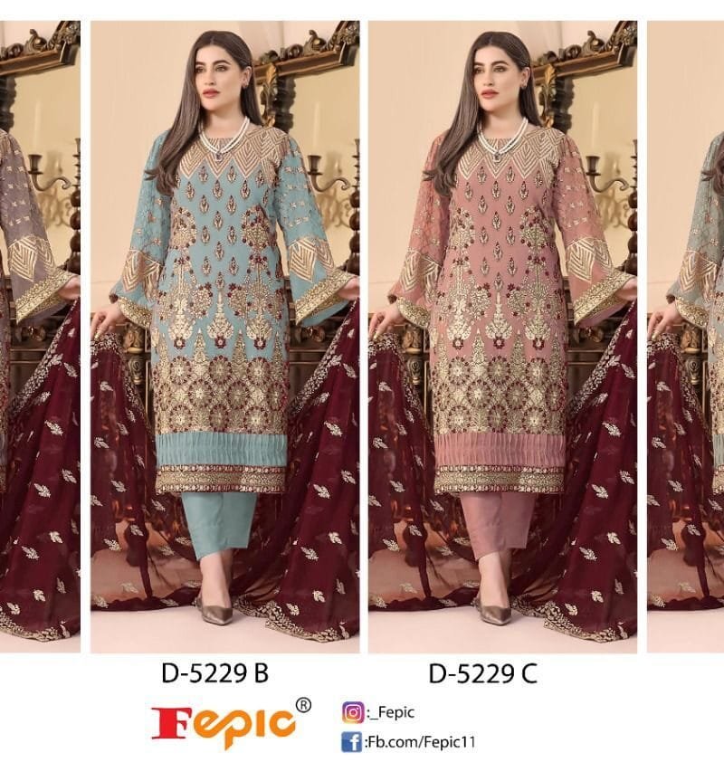 Fepic Rosemeen D 5229 Wholesale Pakistani Salwar Suits