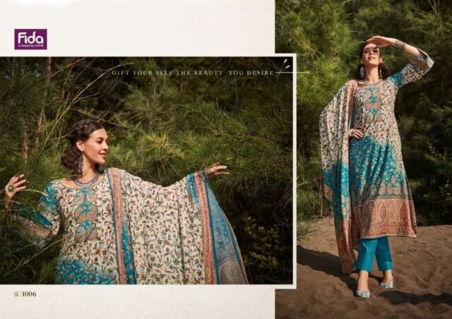 Fida Shezan Wholesale Digital Karachi Cotton Dress Material