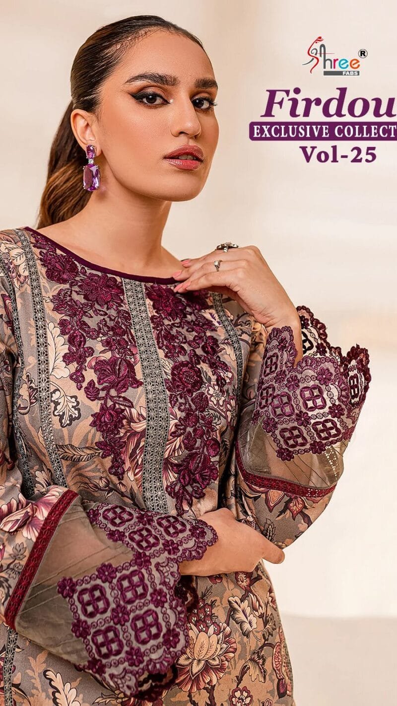 Firdous Exclusive Collection Vol 25 Wholesale Pakistani Salwar Suits