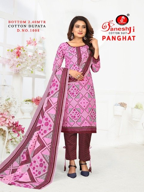 Ganeshji Panghat Vol 1 Wholesale Cotton Dress Material