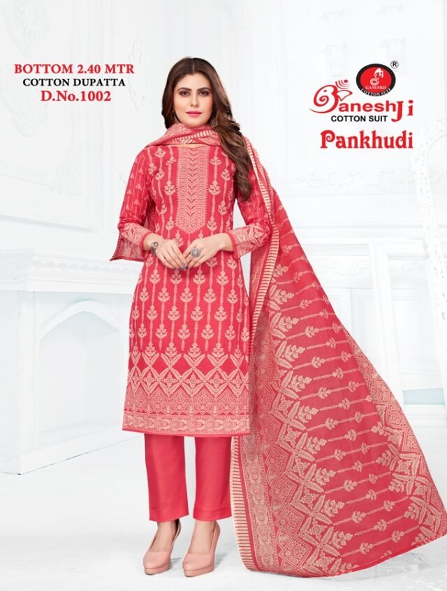 Ganeshji Pankhudi Vol 1 Wholesale Cotton Dress Material