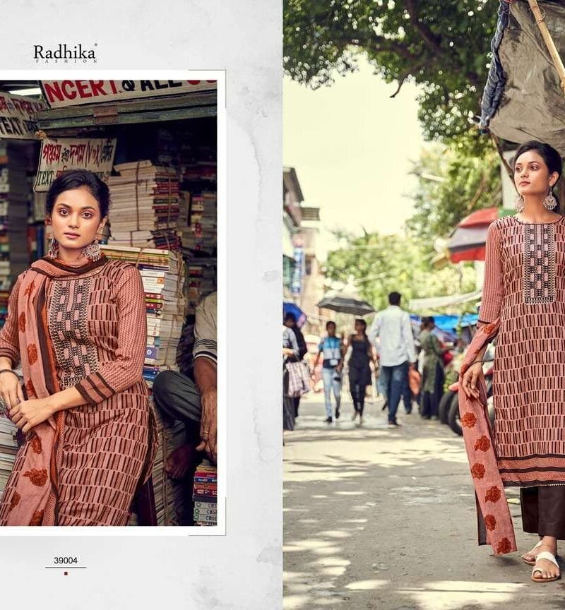 Gauhar Azara Zam Cotton Designer Print with Embroidery Work