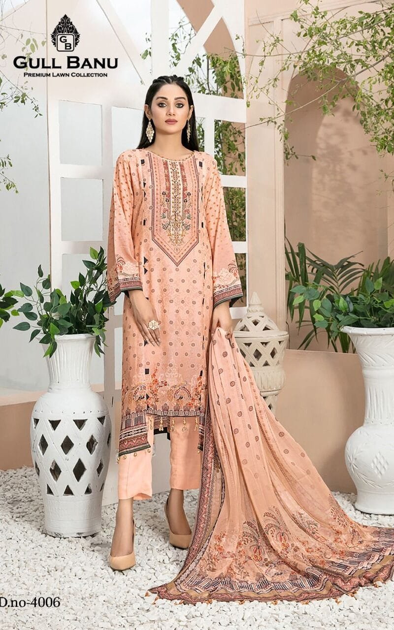 Gull Banu Vol 4 Wholesale Lawn Dress Material
