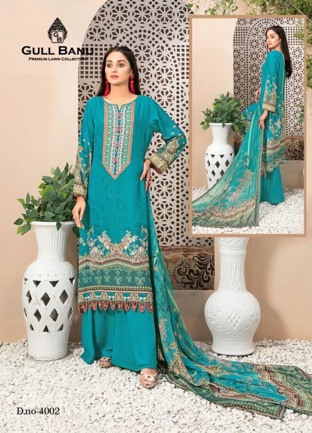 Gull Banu Vol 4 Wholesale Lawn Dress Material