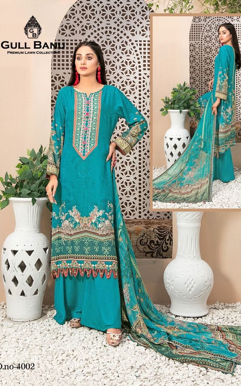 Gull Banu Vol 4 Wholesale Lawn Dress Material
