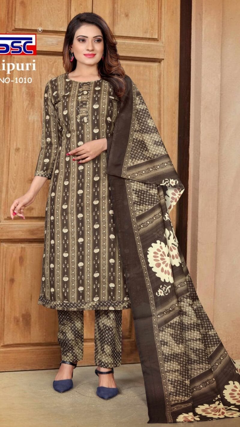 Jaipuri Cotton Ssc Wholesale Cotton Dress Material