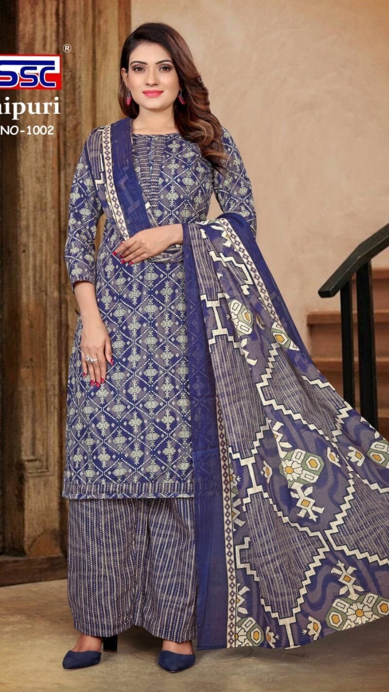 Jaipuri Cotton Ssc Wholesale Cotton Dress Material