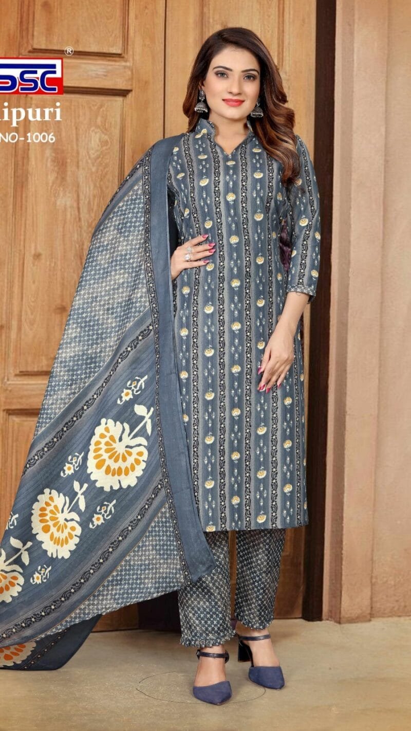 Jaipuri Cotton Ssc Wholesale Cotton Dress Material