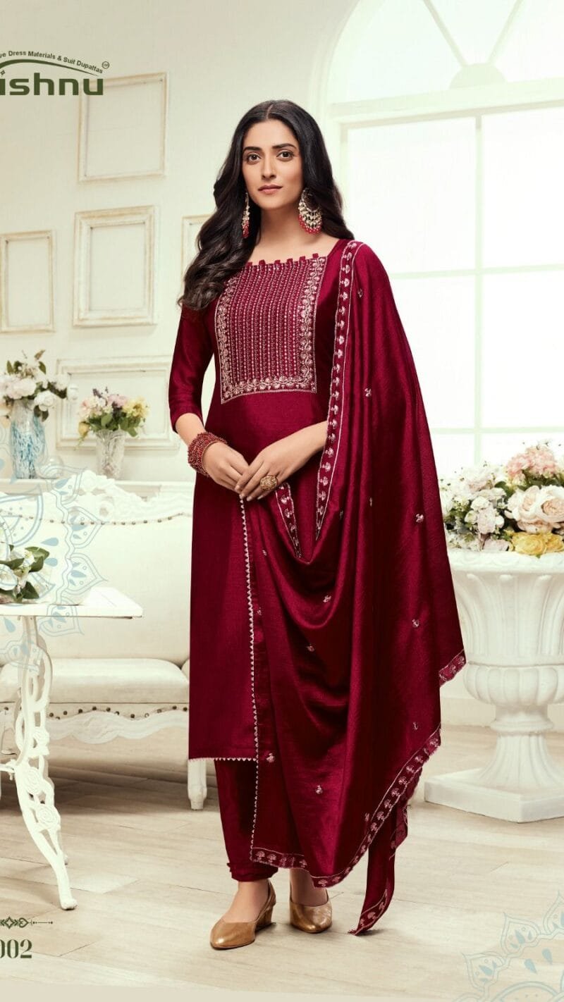 Jim Jam Vol 5 Vishnu Wholesale Cotton Dress Material