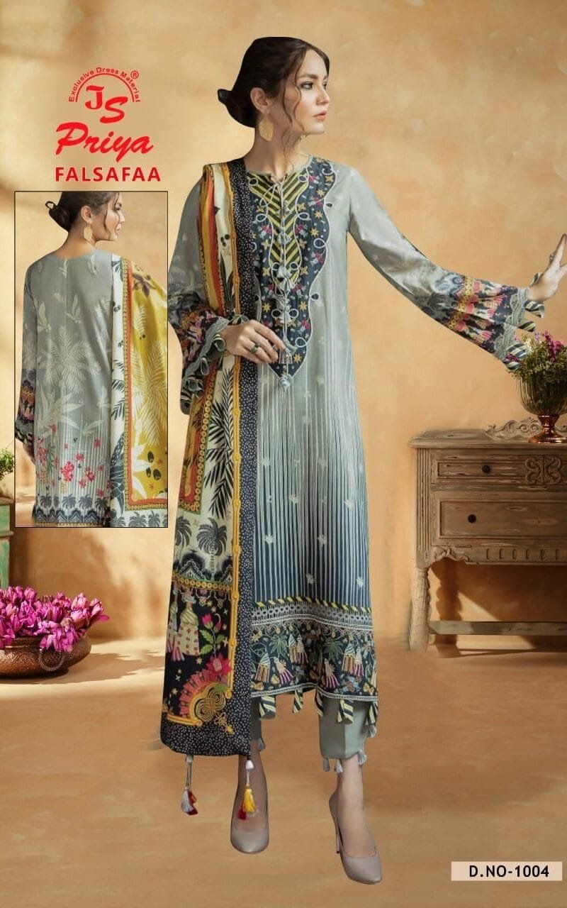 Js Priya Falsafaa Vol 1 Wholesale Cotton Dress Material