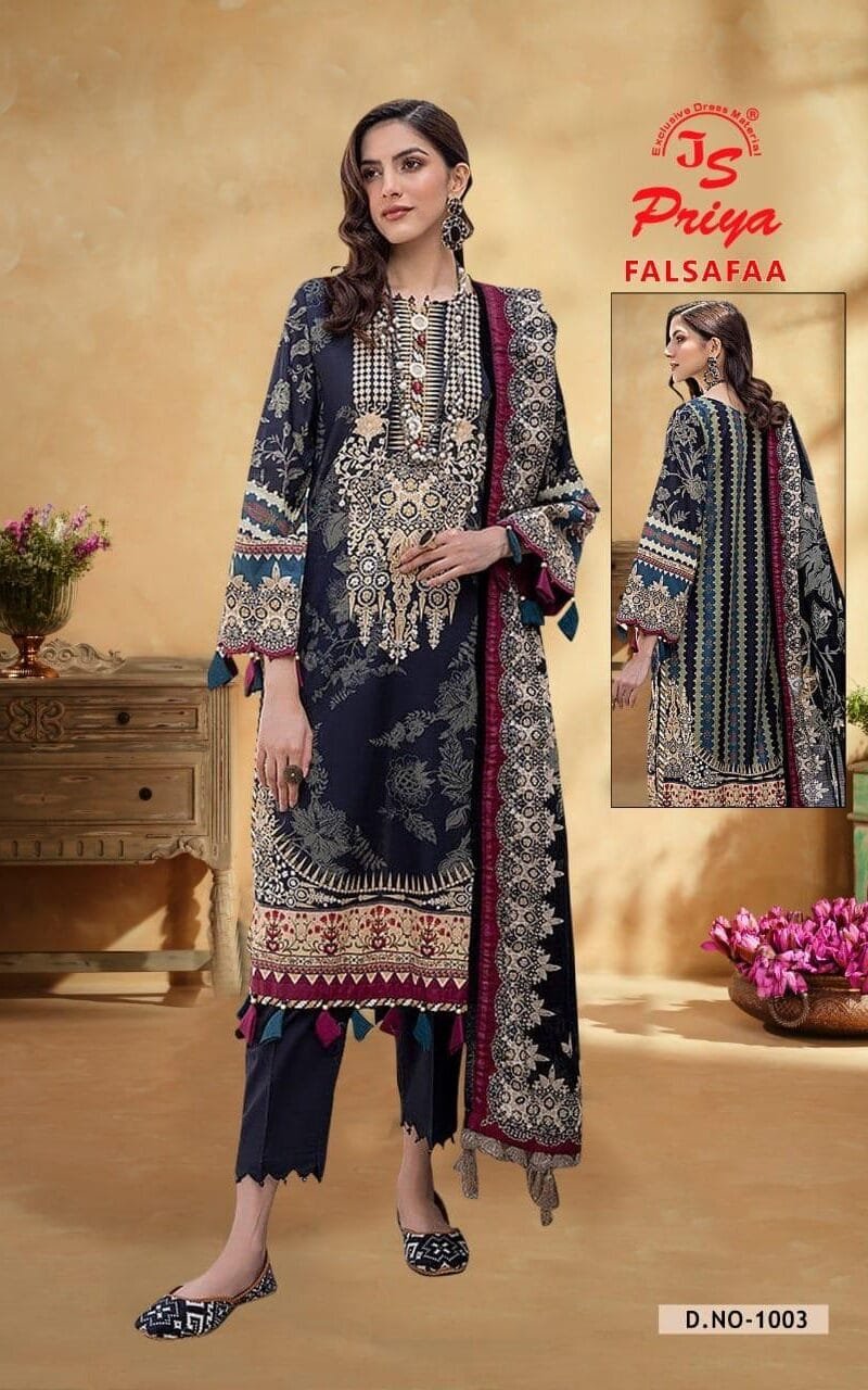 Js Priya Falsafaa Vol 1 Wholesale Cotton Dress Material
