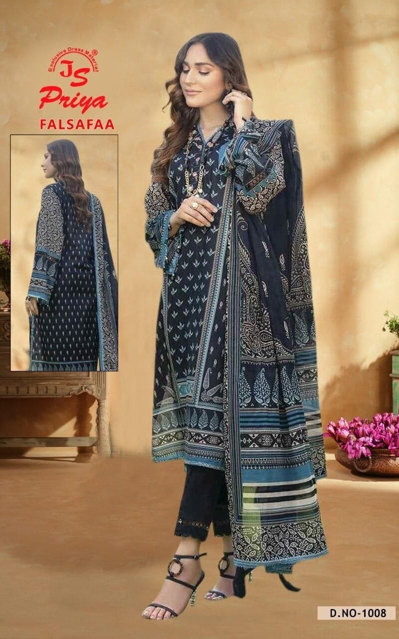 Js Priya Falsafaa Vol 1 Wholesale Cotton Dress Material