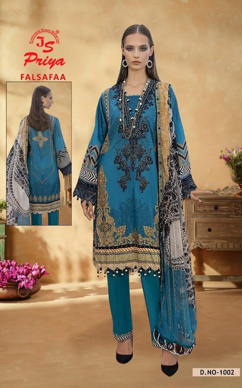 Js Priya Falsafaa Vol 1 Wholesale Cotton Dress Material