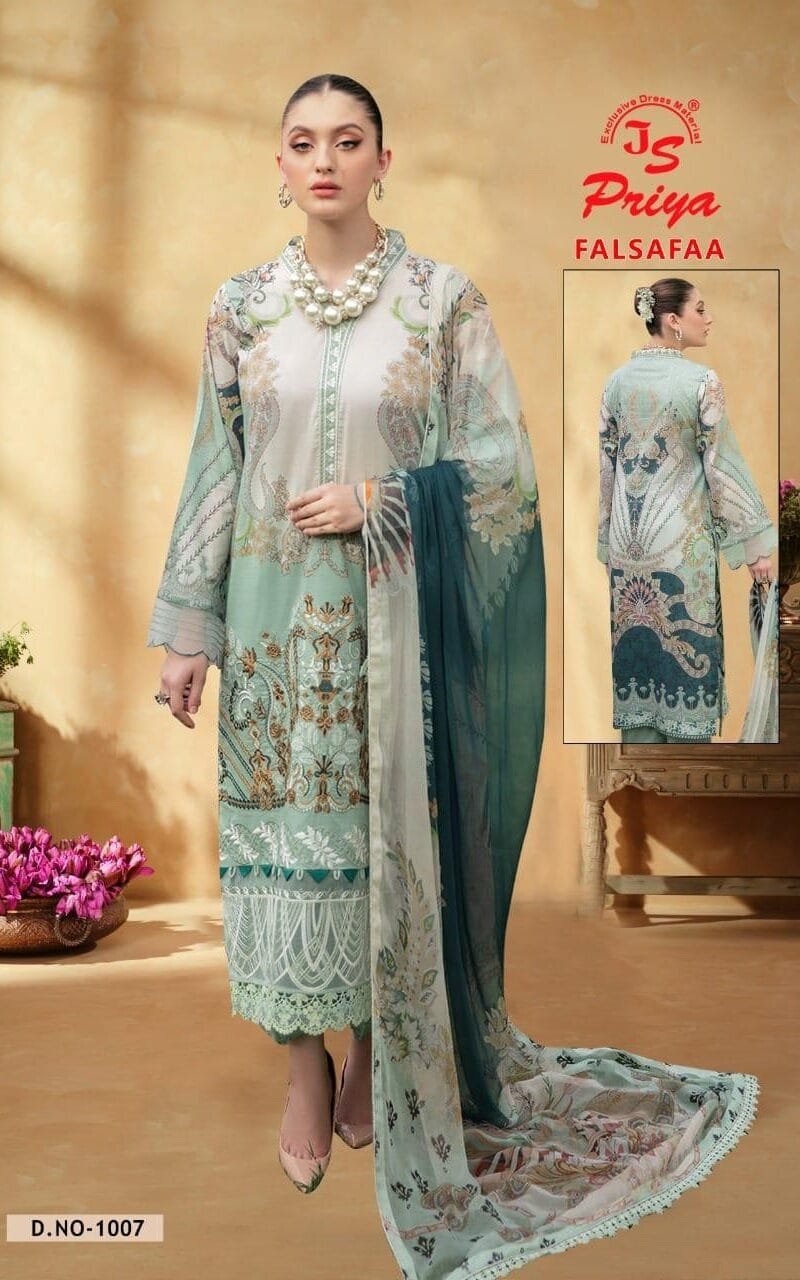 Js Priya Falsafaa Vol 1 Wholesale Cotton Dress Material