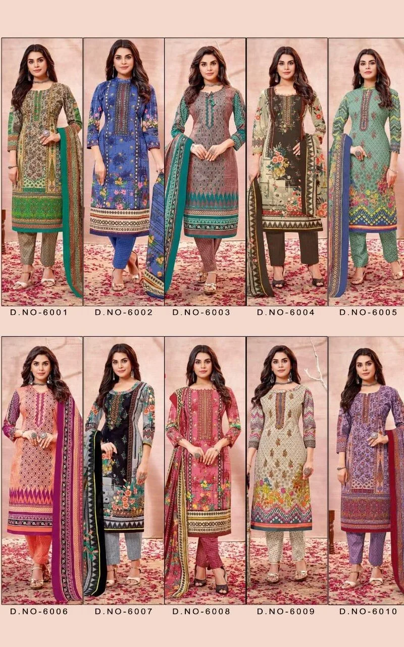 Js Priya Noor Fatima Vol 6 Wholesale Cotton Dress Material