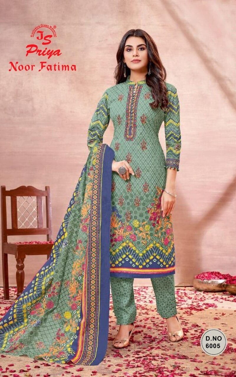 Js Priya Noor Fatima Vol 6 Wholesale Cotton Dress Material