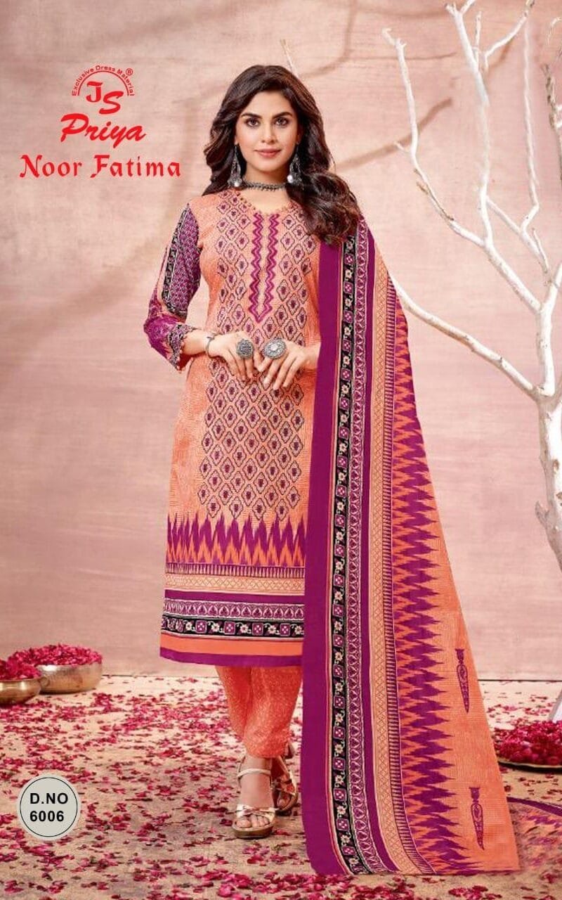 Js Priya Noor Fatima Vol 6 Wholesale Cotton Dress Material