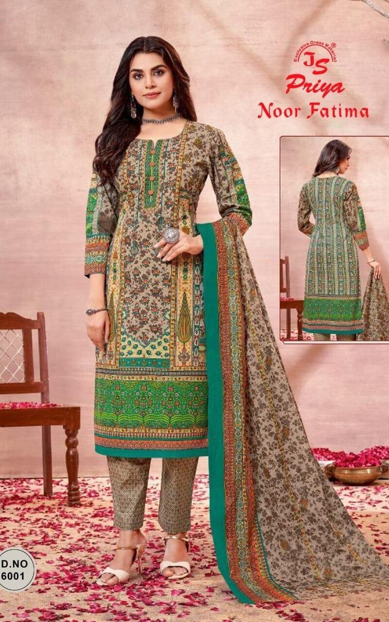 Js Priya Noor Fatima Vol 6 Wholesale Cotton Dress Material